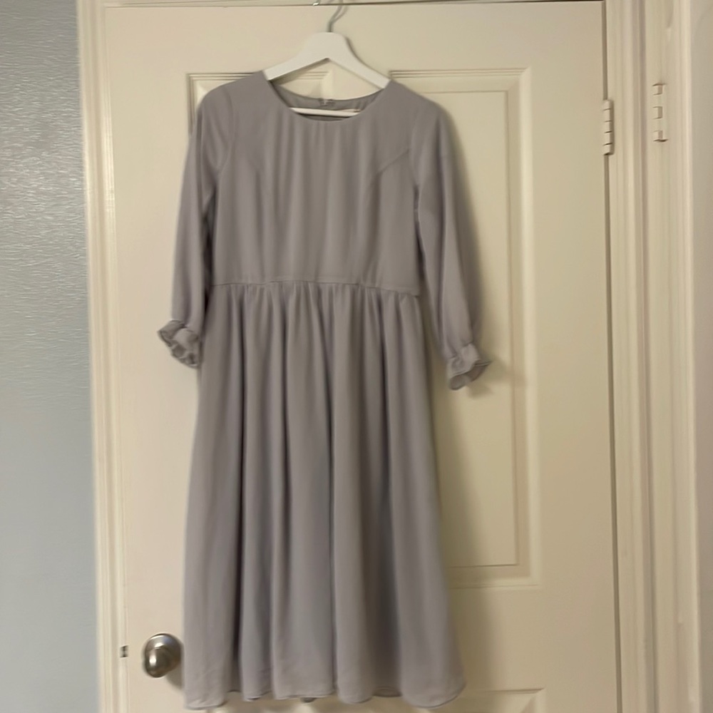 Roolee Women's Midi Dress in Light Gray